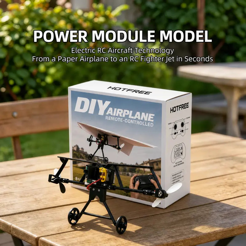 🛩️ XONHCN™ Smart RC Paper Airplane Kit – DIY STEM Remote Control Flight Toy