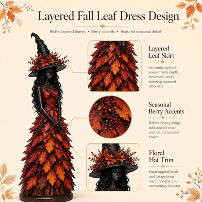 💥LAST DAY 49% OFF - 🧙 Enchanted Autumn Witch Figurine