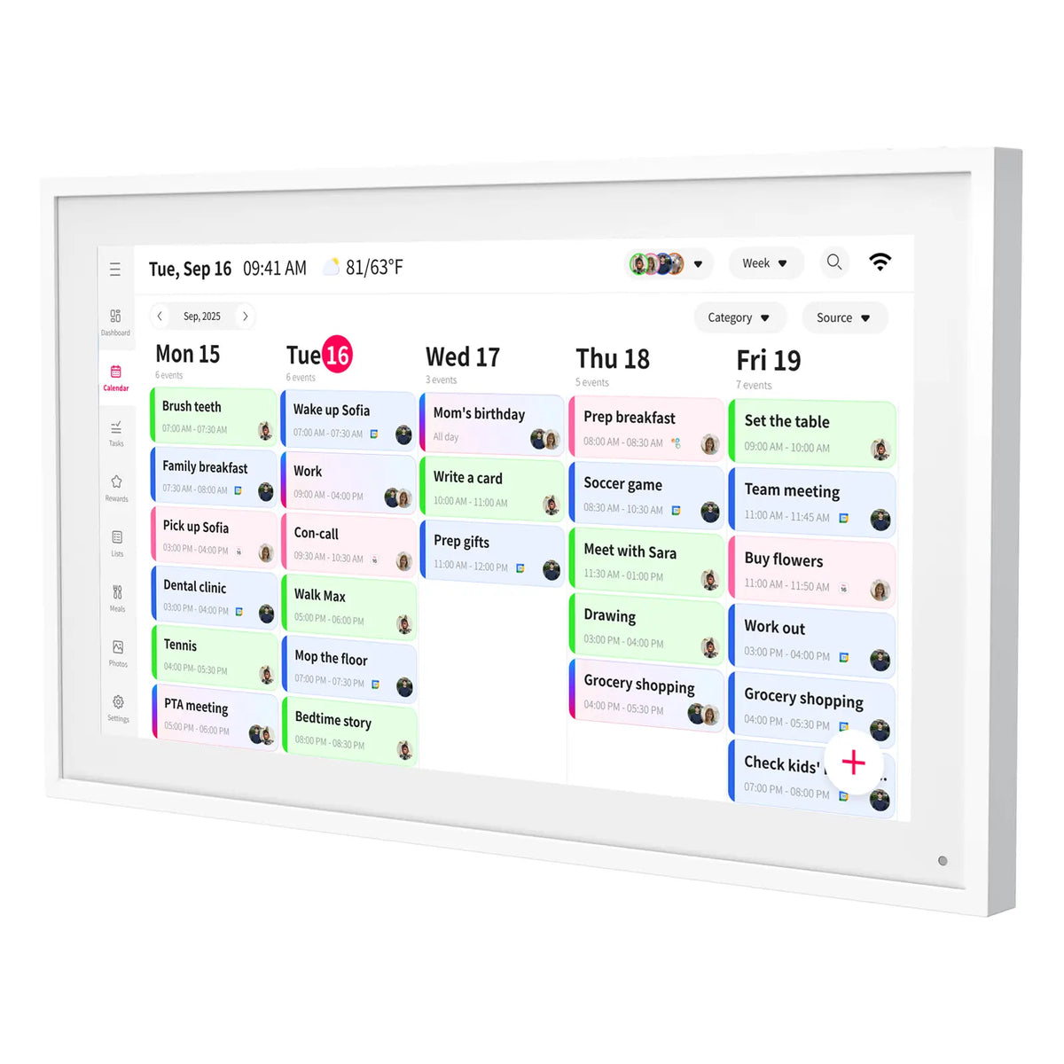 Smart digital calendar overview