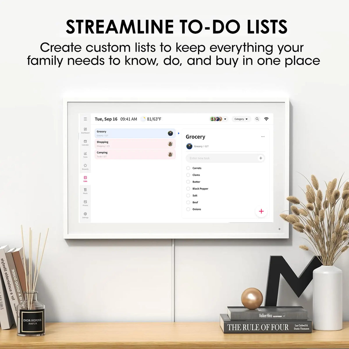 Smart calendar household organization